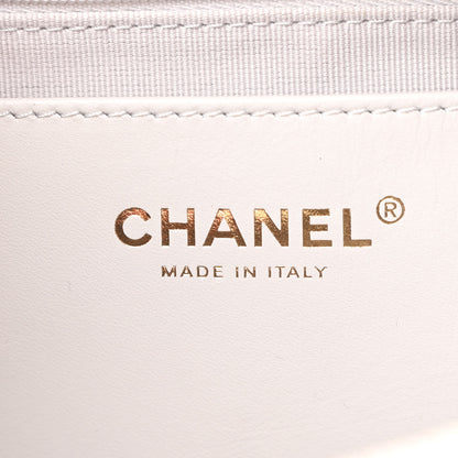 Chanel Shiny Lambskin Quilted Trendy Pockets Hobo Grey 6 of 10