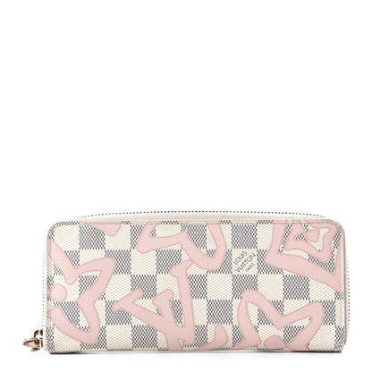 Louis Vuitton Damier Azur Tahitienne Clemence Wallet 1 of 9