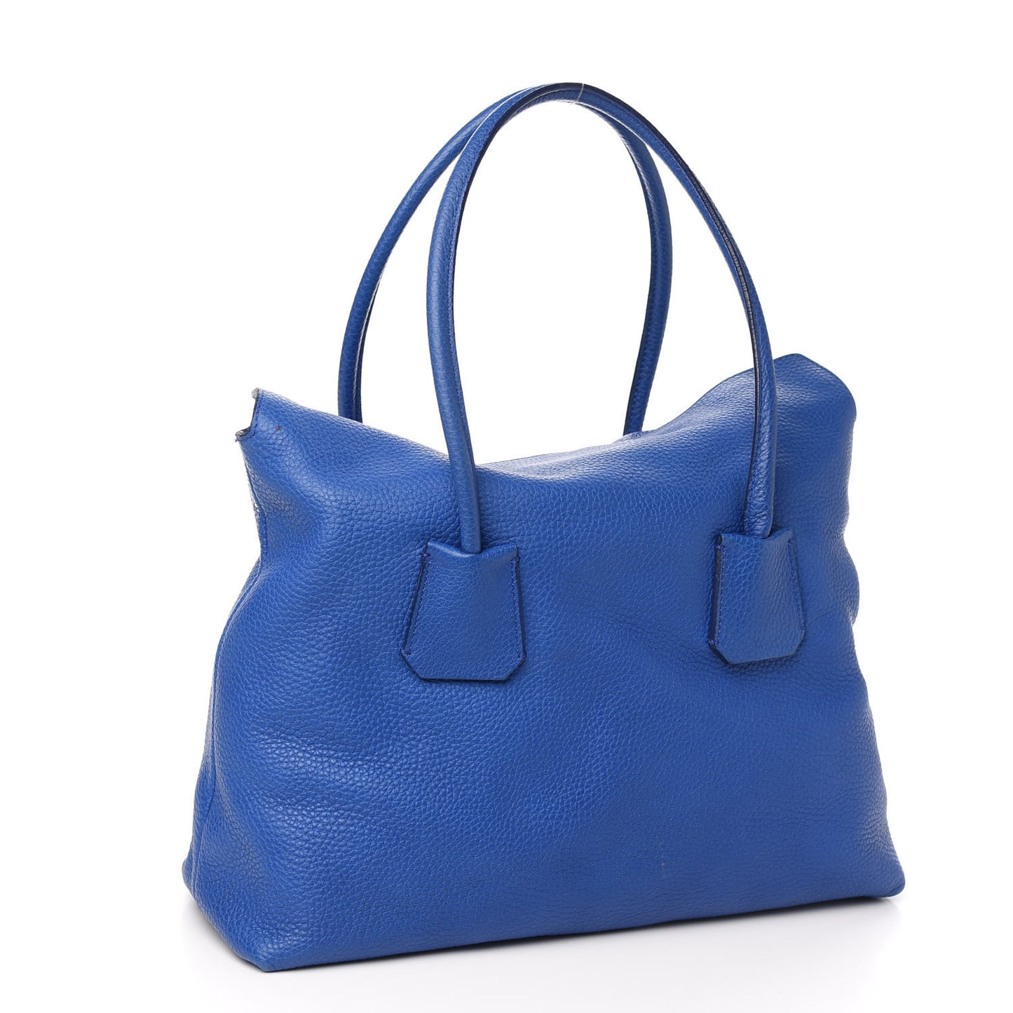 Grainy Calfskin Medium Baynard Tote Brilliant Blue
