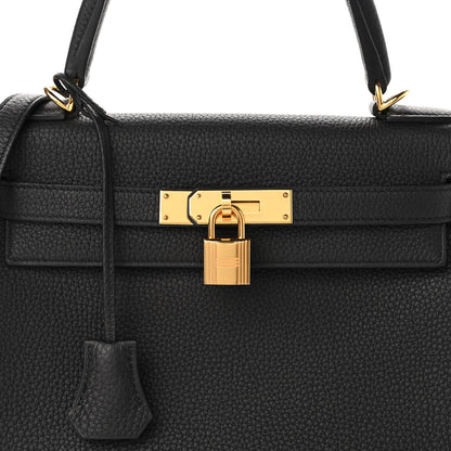 Hermes Togo Kelly Retourne 28 Black 8 of 11