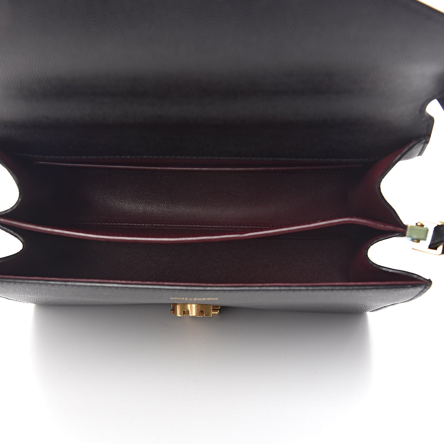Grain de Poudre Medium Classic Monogram Cassandra Top Handle Black Rouge Legion
