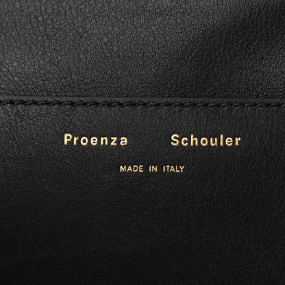 Proenza Schouler Raffia Calfskin Small Pipe Bag Sand Black 6 of 11