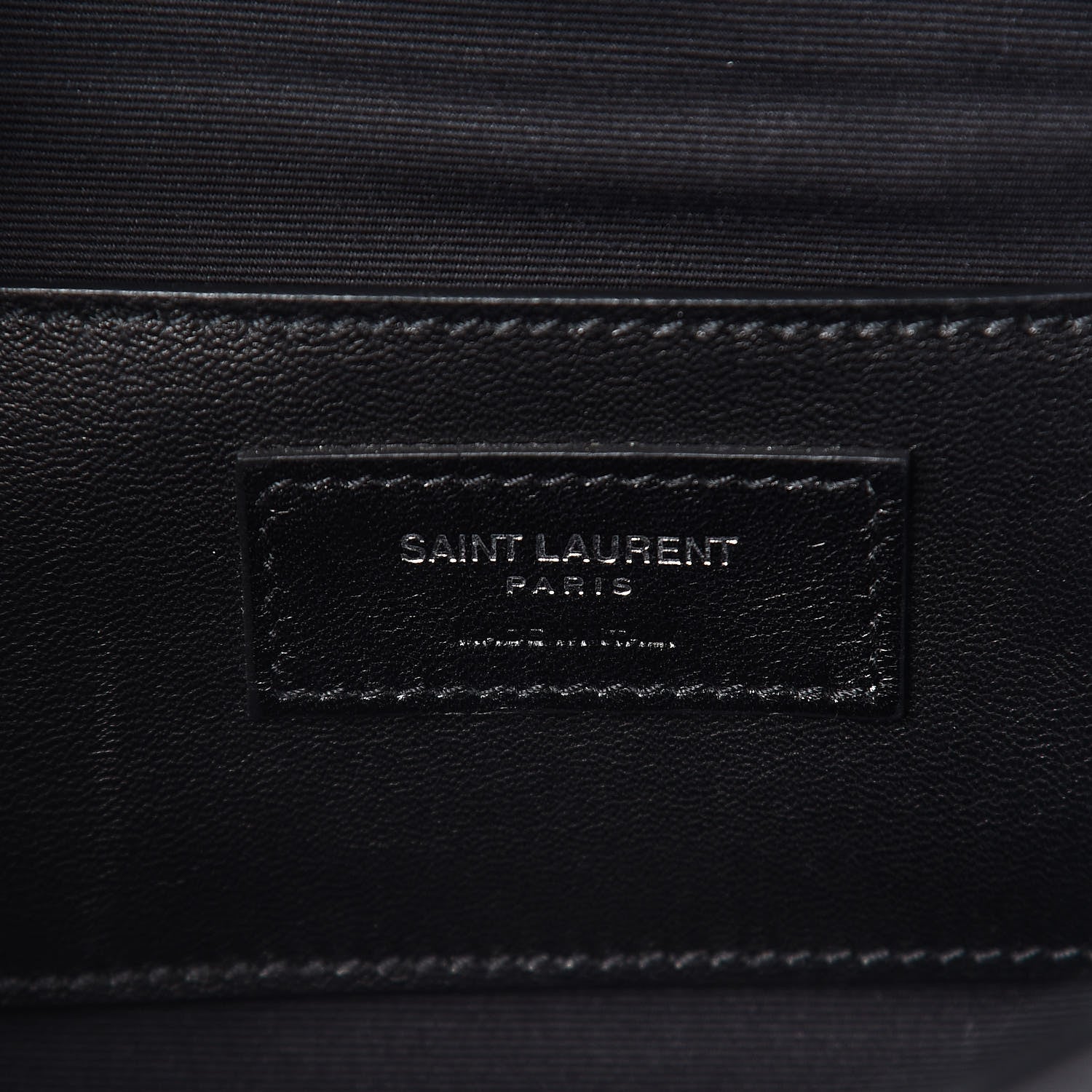 Saint Laurent Sheepskin Tri-Quilt Monogram Medium Soft Envelope Bag Black 6 of 13