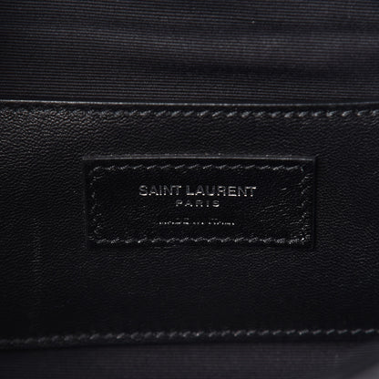 Saint Laurent Sheepskin Tri-Quilt Monogram Medium Soft Envelope Bag Black 6 of 13