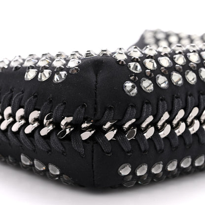 Stella McCartney Nylon Crystal Mini Falabella Zipped Shoulder Bag Black 10 of 11