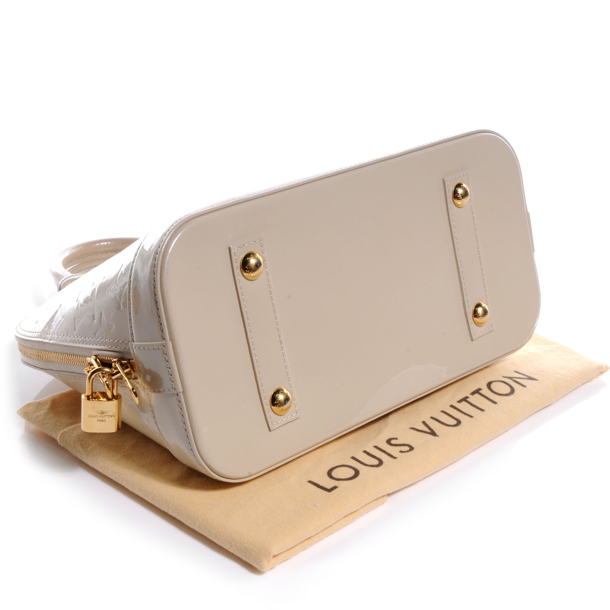 Louis Vuitton Vernis Alma PM Blanc Corail 4 of 9