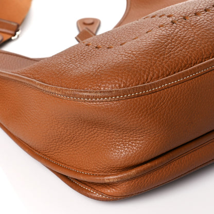Hermes Taurillon Clemence Evelyne III GM Gold 9 of 16