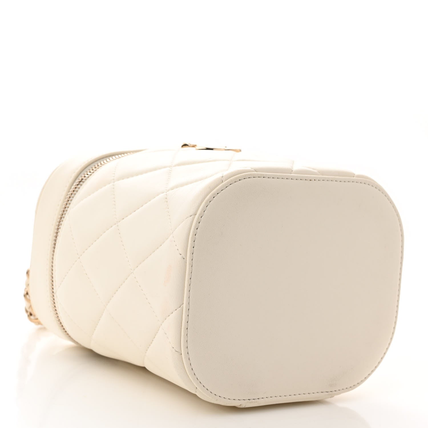 Chanel Lambskin Quilted Trendy Vanity Case White 4 of 16