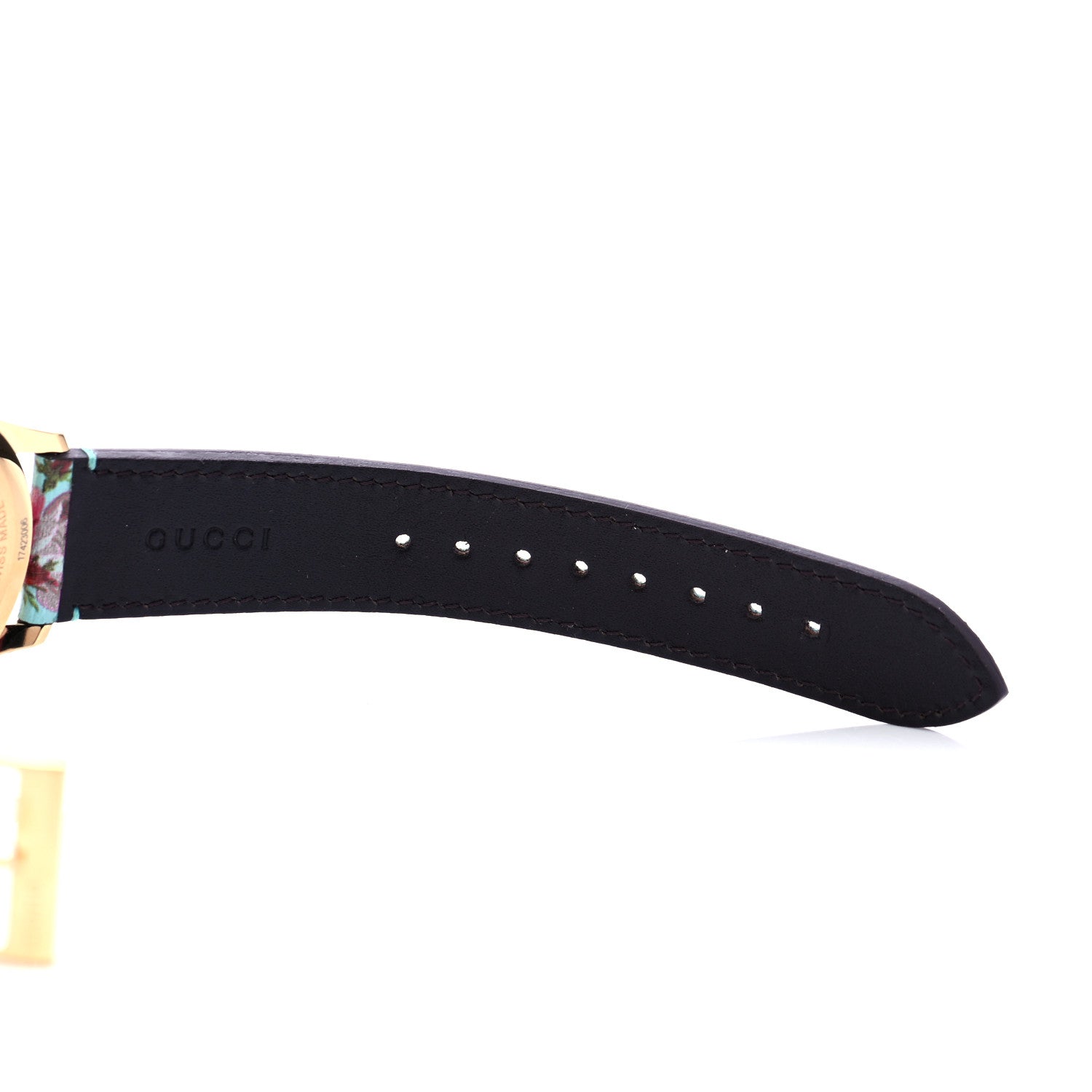 Gucci Stainless Steel Calfskin 38mm G-Timeless Floral Quartz Watch Blue 6 of 8