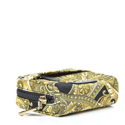 Versace Nylon Barocco Print Zip Pouch Black 4 of 6