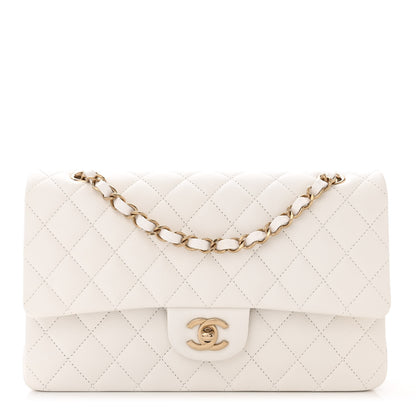 Chanel Caviar Quilted Medium Double Flap White 1 of 10