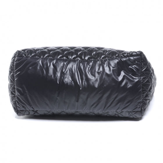 Nylon Coco Cocoon Large Tote Black