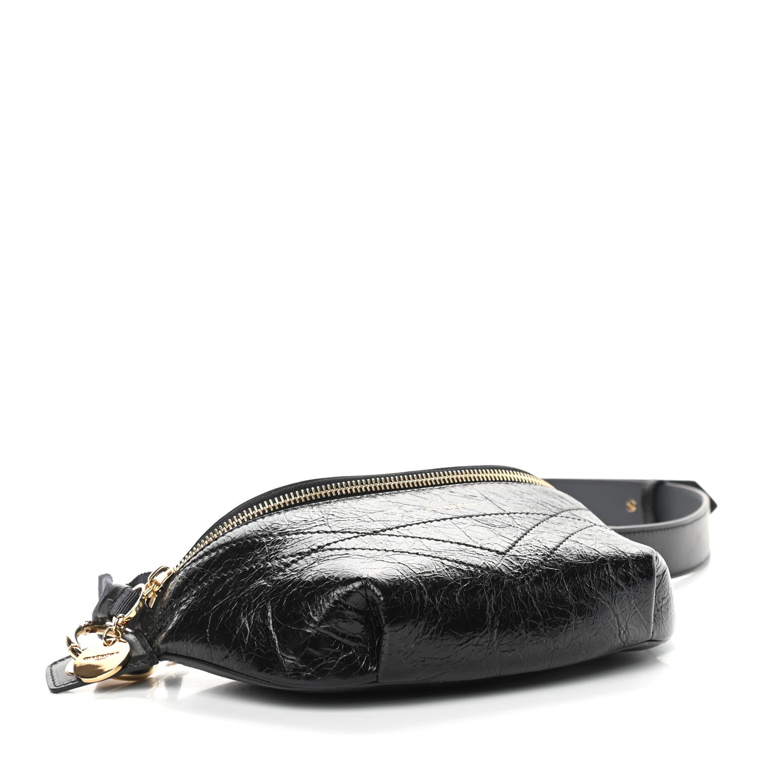 Givenchy Crackle Calfskin ID Belt Bag Black 4 of 10
