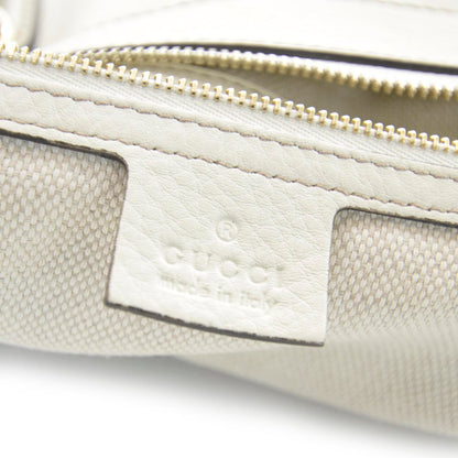 Gucci Pebbled Calfskin Small Soho Top Handle Bag Off White 8 of 9