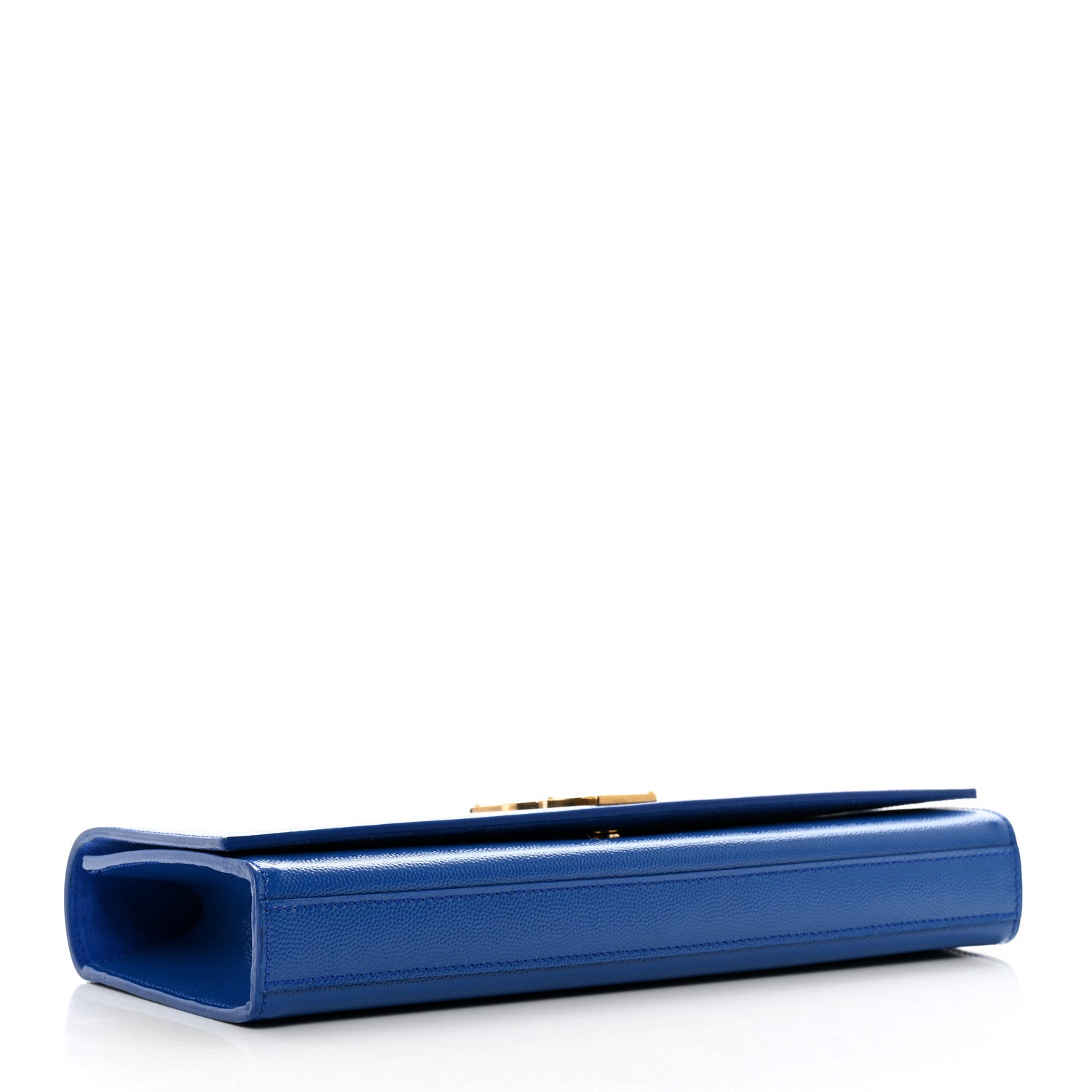 Saint Laurent Grain De Poudre Classic Monogram Cassandre Clutch Blue Majorelle 4 of 7