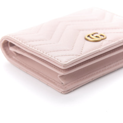 Gucci Calfskin Matelasse GG Marmont Card Case Perfect Pink 6 of 10