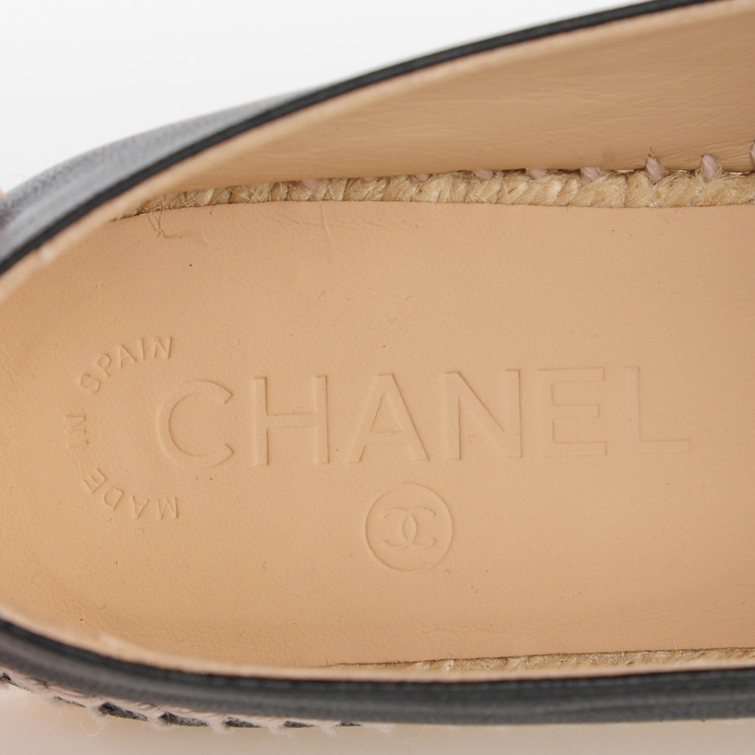 Chanel Lambskin CC Espadrilles 36 Black 8 of 9