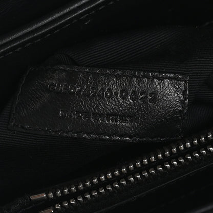 Saint Laurent Calfskin Y Quilted Monogram Medium Loulou Chain Satchel Black 7 of 11