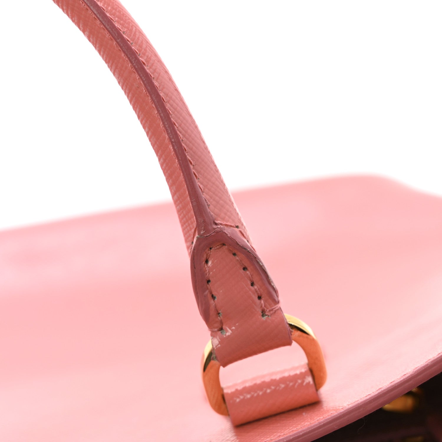 Prada Saffiano Vernice Galleria Shopping Tote Begonia 11 of 14