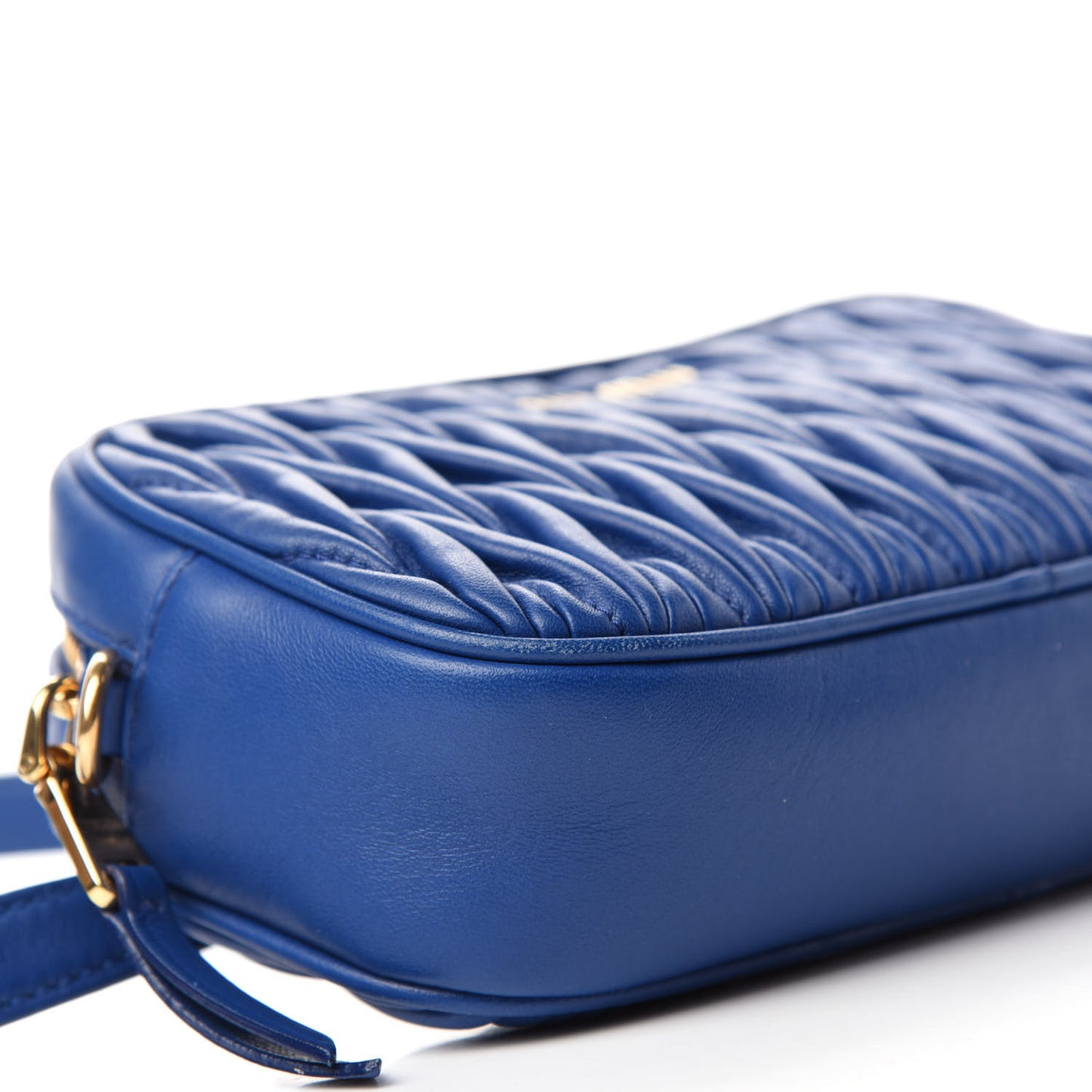 Nappa Matelasse Marsupio Belt Bag Azurro