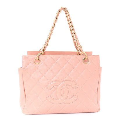 Chanel Caviar Quilted Petit Timeless Shopping Tote PTT Pink 1 of 11