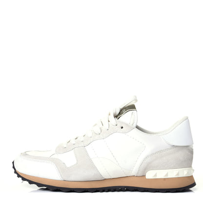 Valentino Garavani Fabric Suede L'Amour Rockrunner Sneakers 43 White 1 of 11