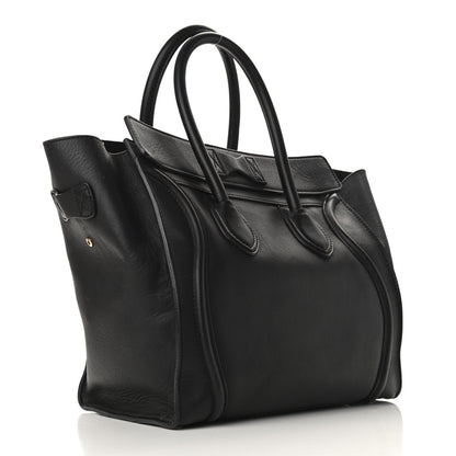 Celine Smooth Calfskin Mini Luggage Black 3 of 13
