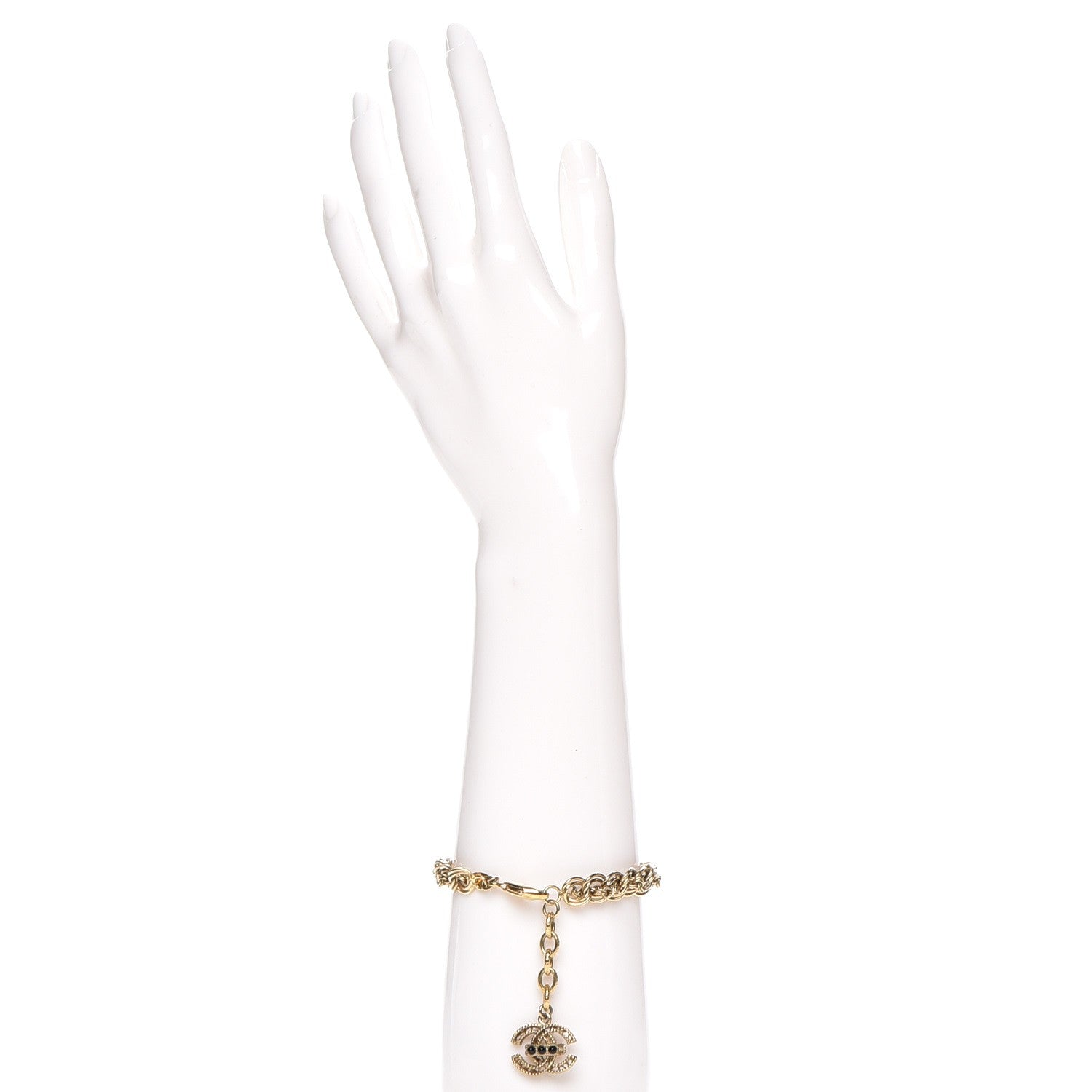 Chanel CC Chain Bracelet Gold 2 of 6