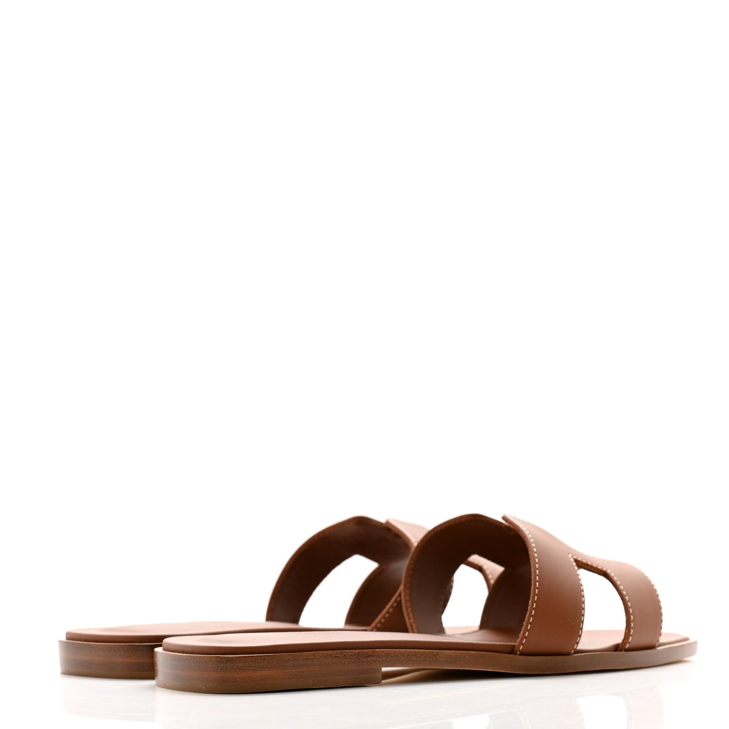 Box Calfskin Oran Sandals 37 Gold