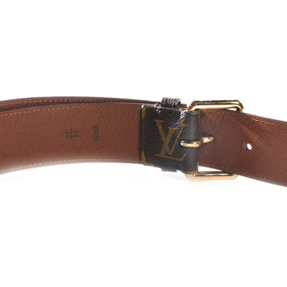 Louis Vuitton Monogram Belt Gold Buckle 95 38 5 of 6