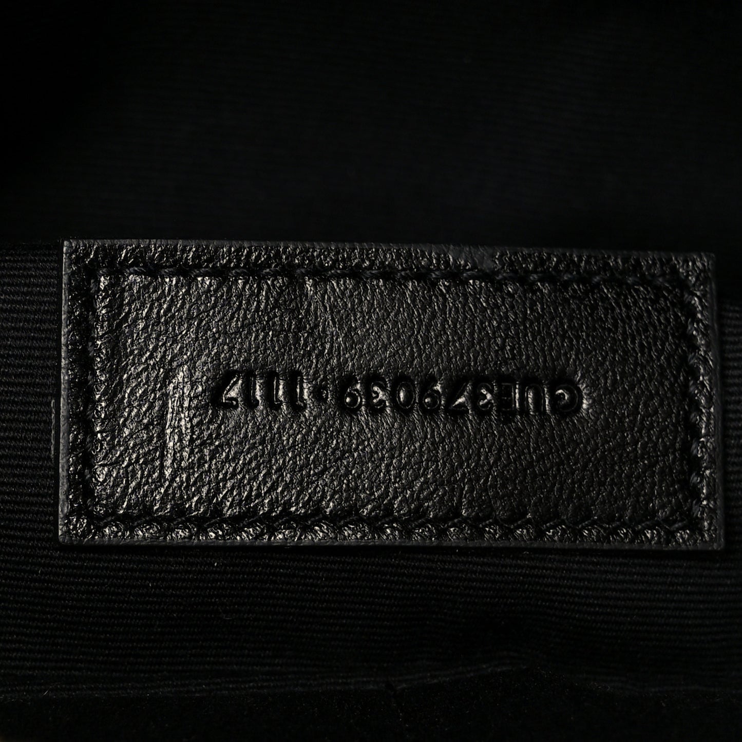 Calfskin Matelasse Chevron Monogram A5 Wristlet Black