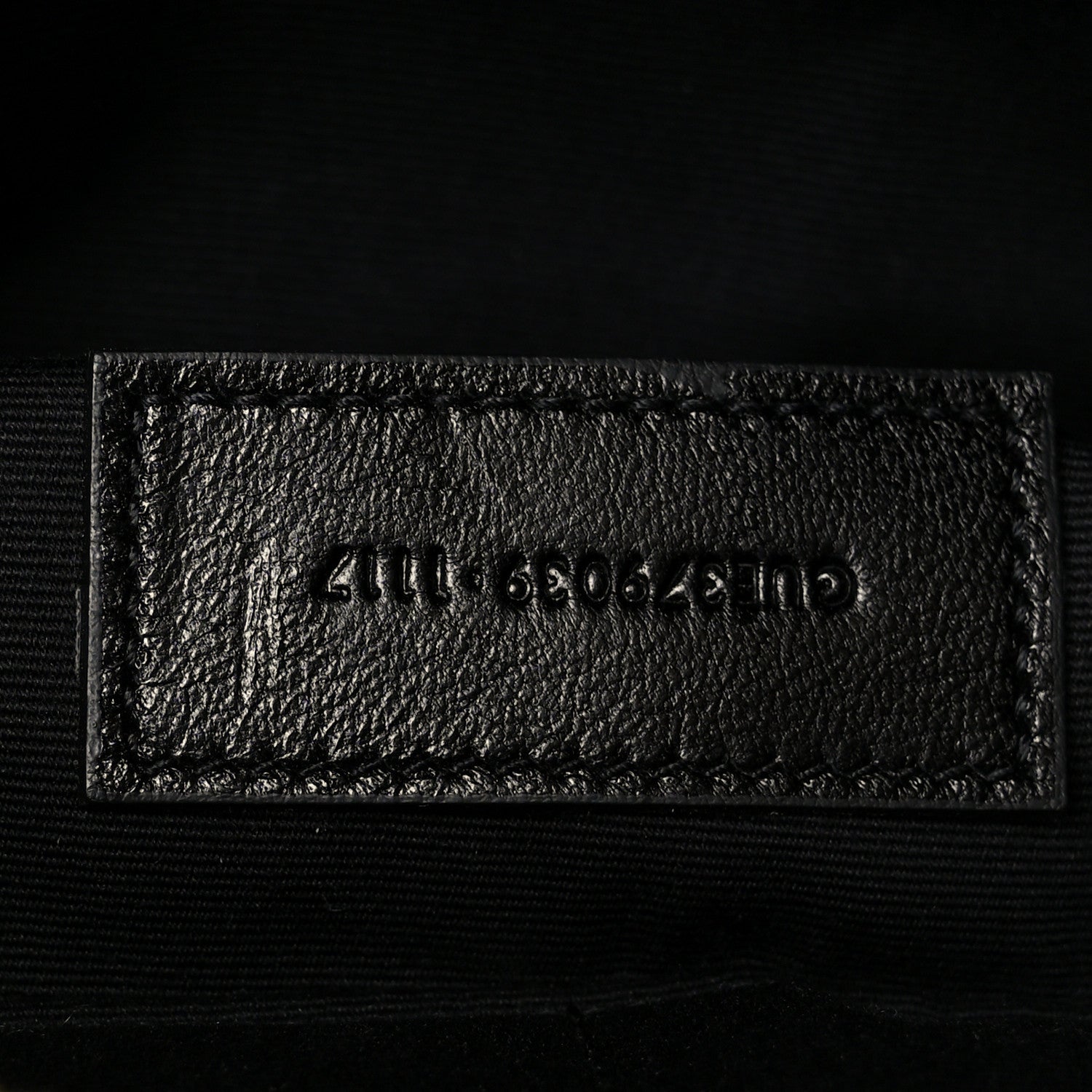 Saint Laurent Calfskin Matelasse Chevron Monogram A5 Wristlet Black 7 of 8