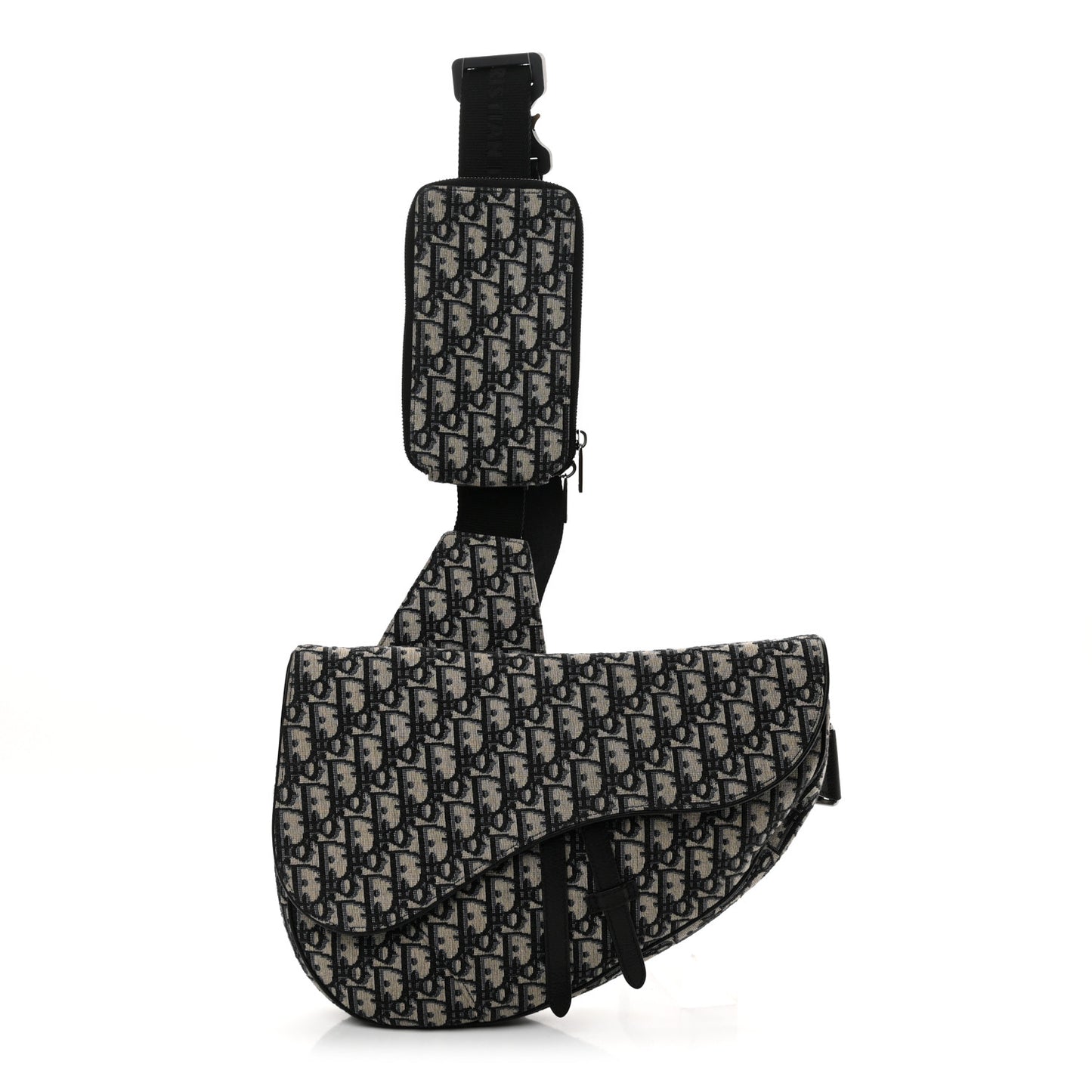 Oblique Mens Saddle Bag Blue