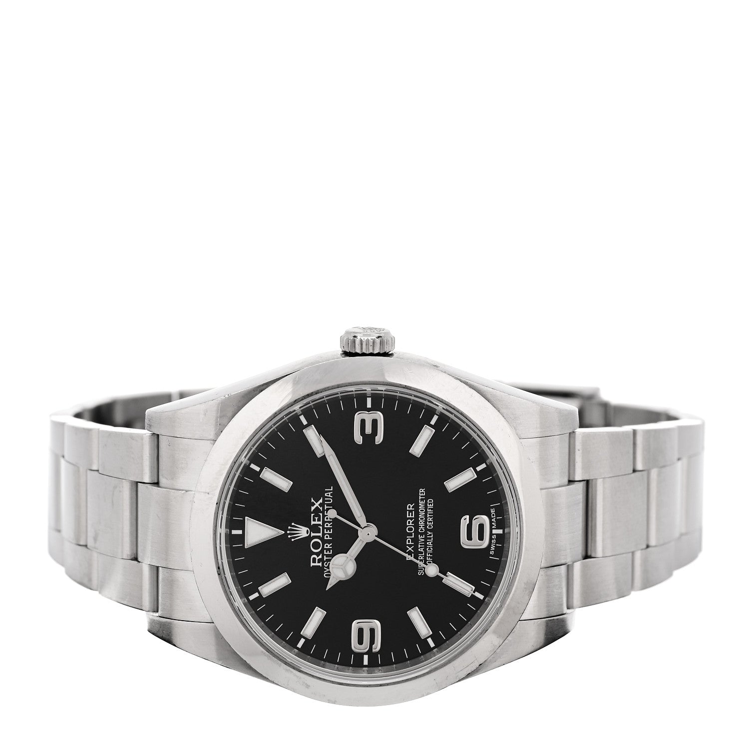 Rolex Stainless Steel 39mm Oyster Perpetual Explorer Watch Black 214270 2 of 5
