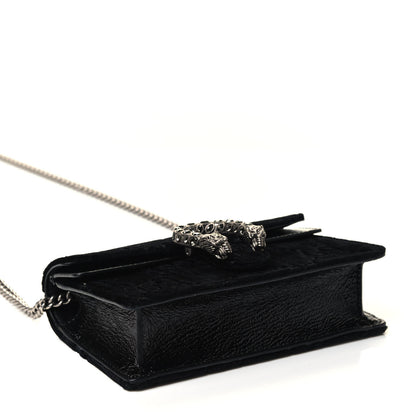 Gucci Velvet GG Monogram Super Mini Dionysus Shoulder Bag Black 3 of 4