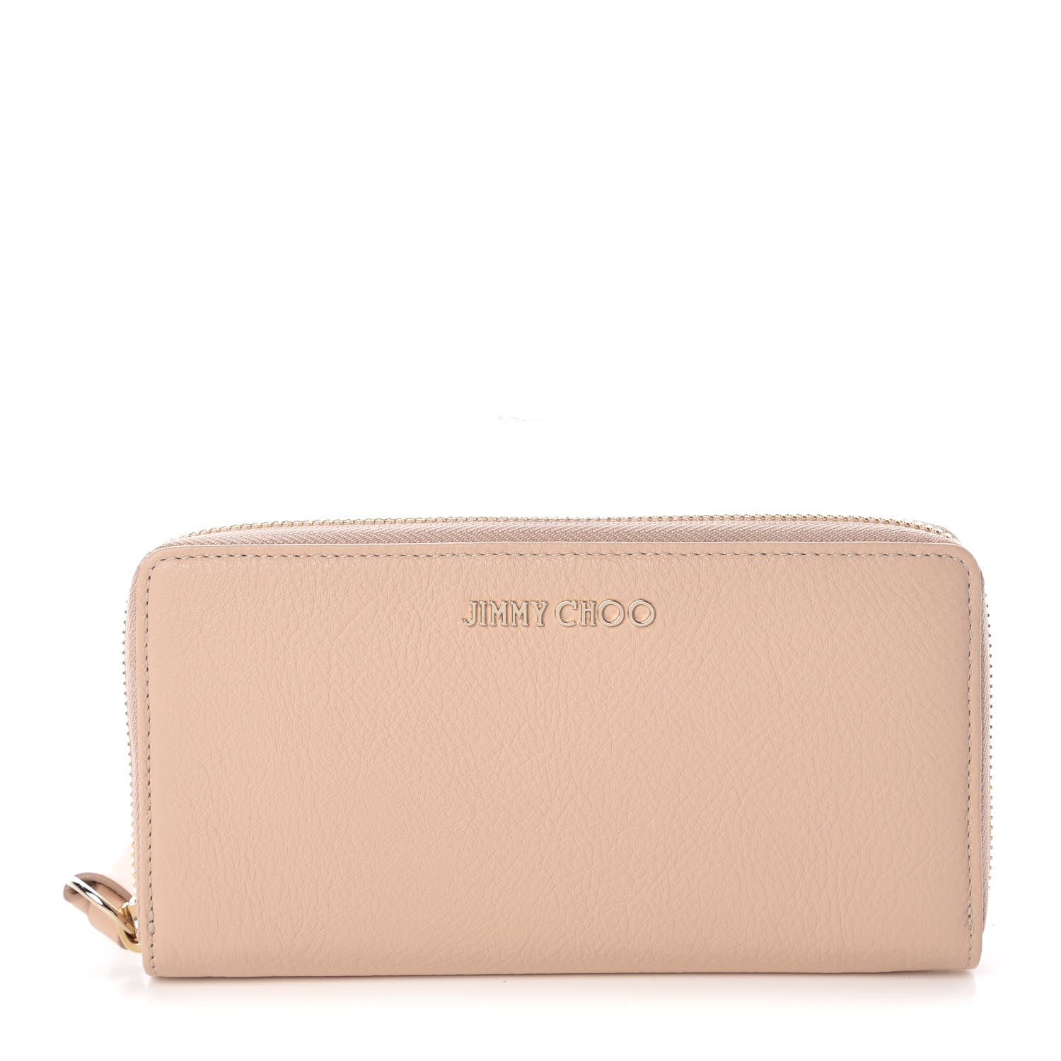 Jimmy Choo Soft Grained Goatskin Pippa Zip Around Wallet Powder Pink 1 of 10