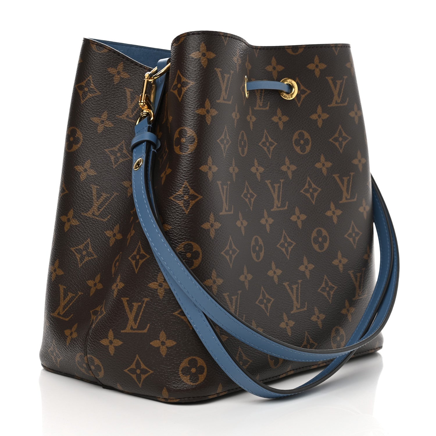 Louis Vuitton Monogram Neonoe MM Blue Jean 3 of 10