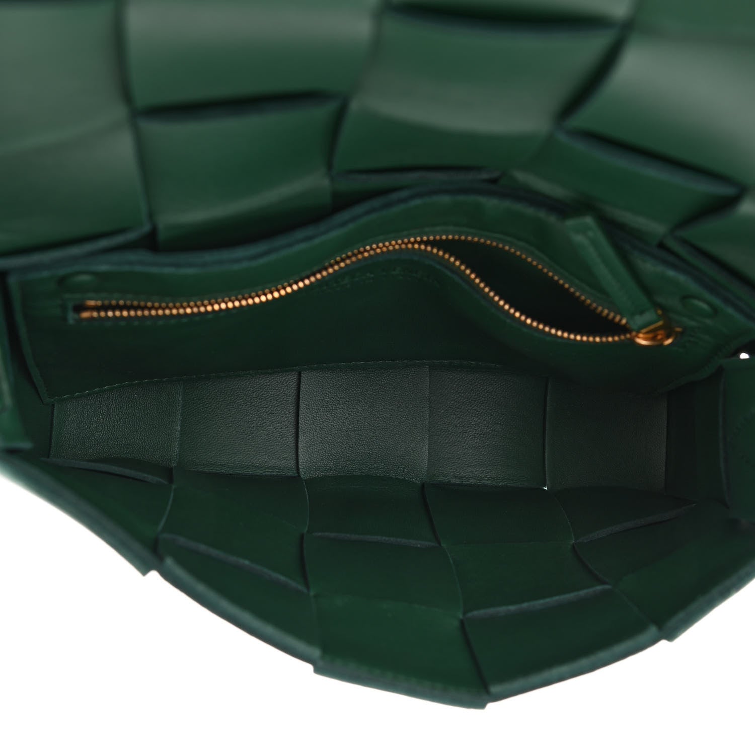 Bottega Veneta Lambskin Maxi Intrecciato Cassette Crossbody Bag Raintree Green 5 of 10