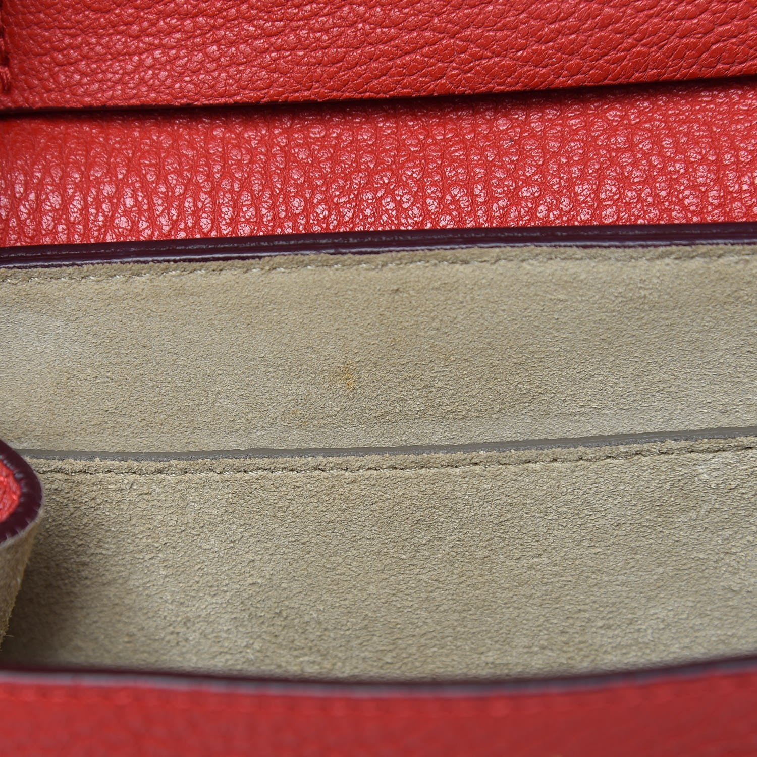Chloe Grained Lambskin Mini Drew Shoulder Bag Plaid Red 12 of 12