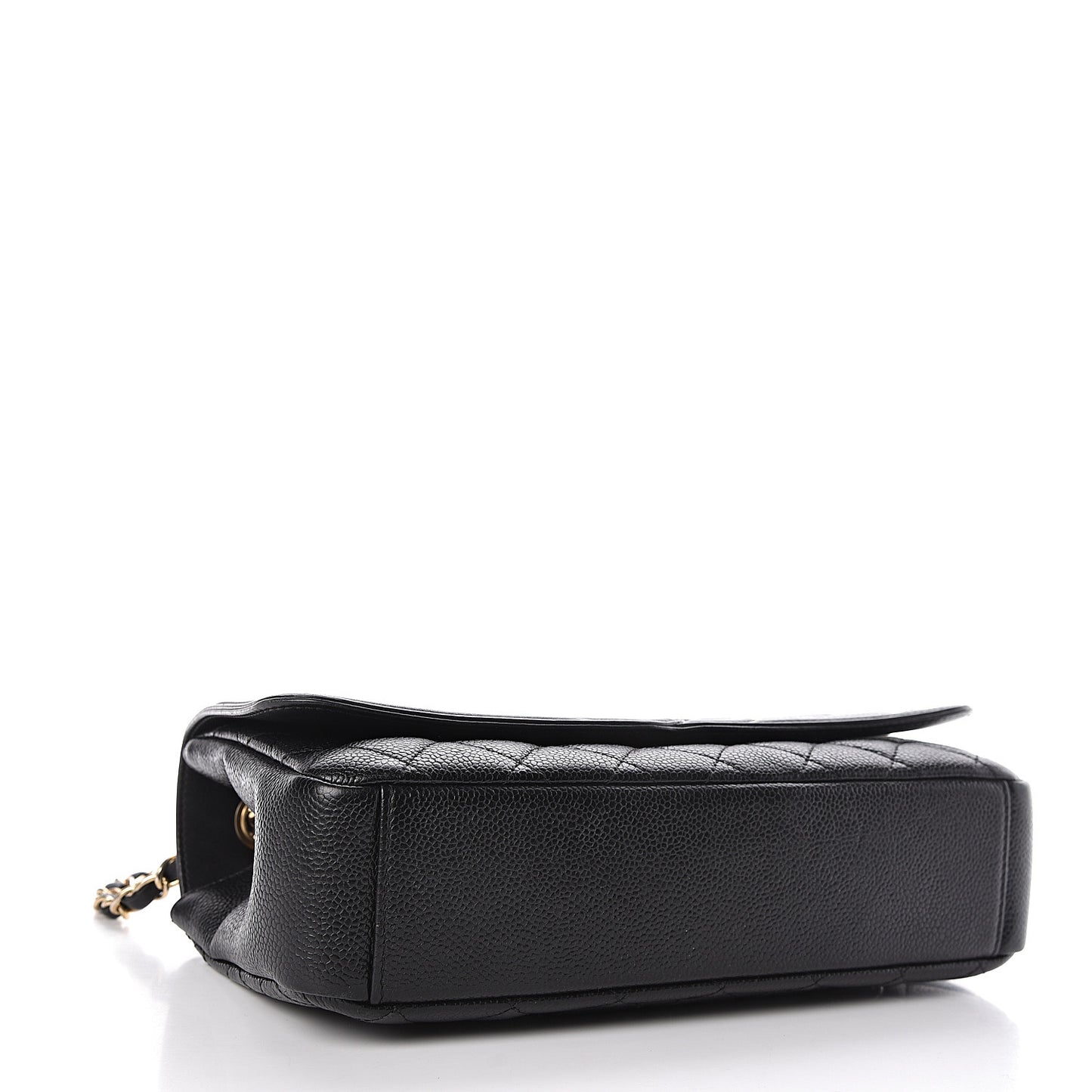 Caviar Quilted Medium CC Filigree Flap Black