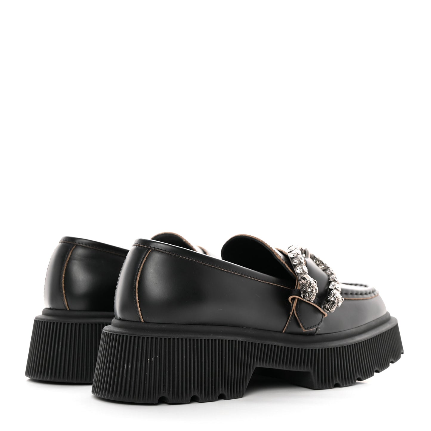 Cordovan Lux Dionysus Hunder Loafers 36 Black