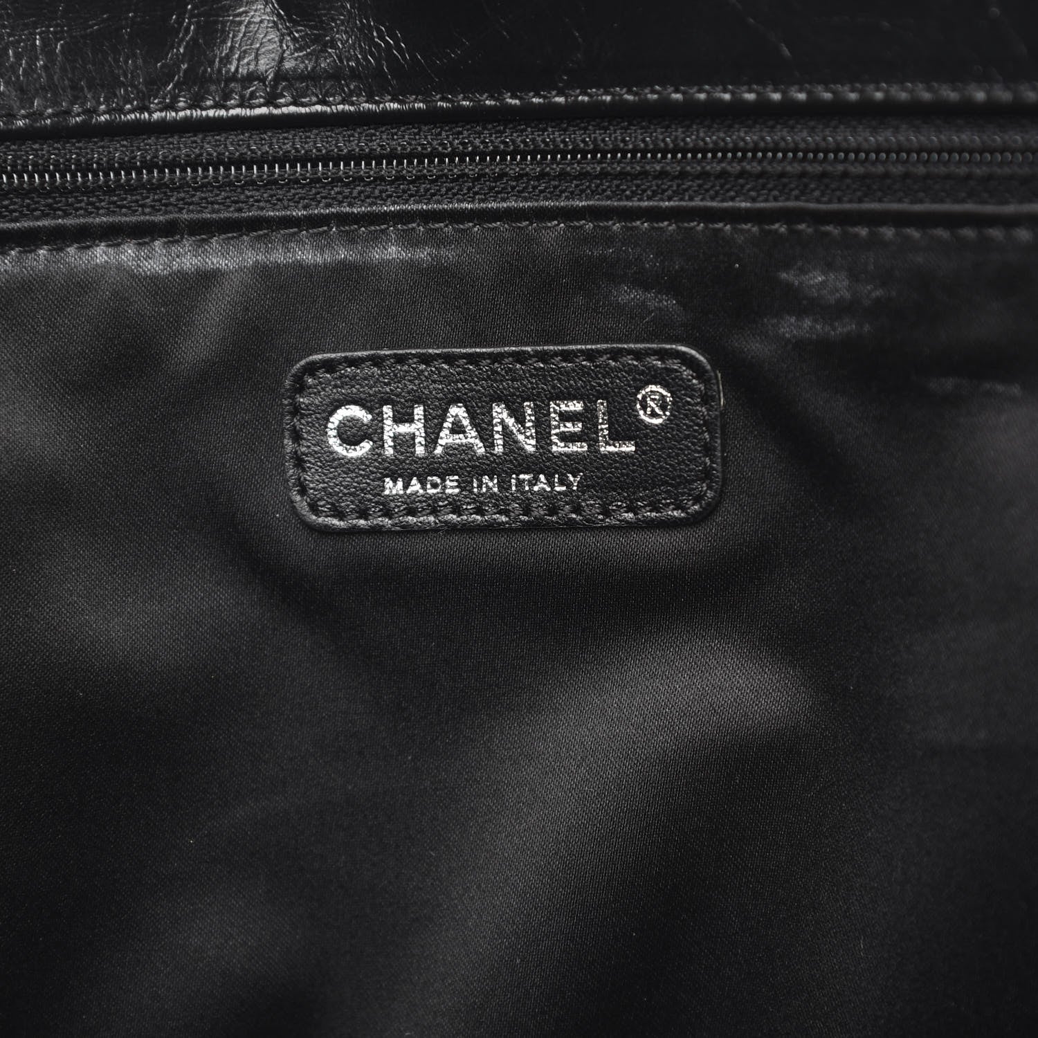 Chanel Glazed Calfskin Twisted Maxi Flap Black 6 of 9
