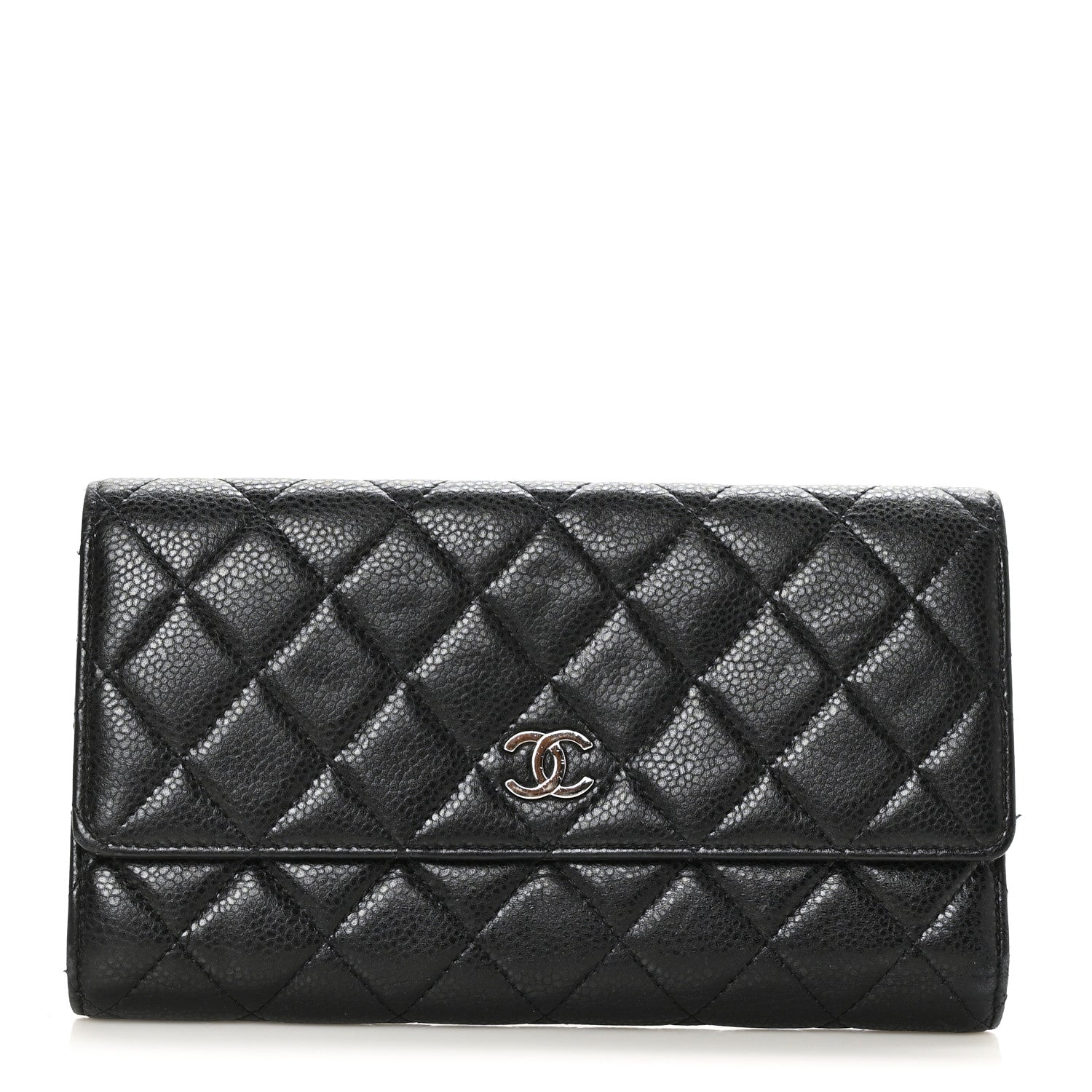 Chanel Caviar Quilted Large Flap Wallet Black 1 of 7