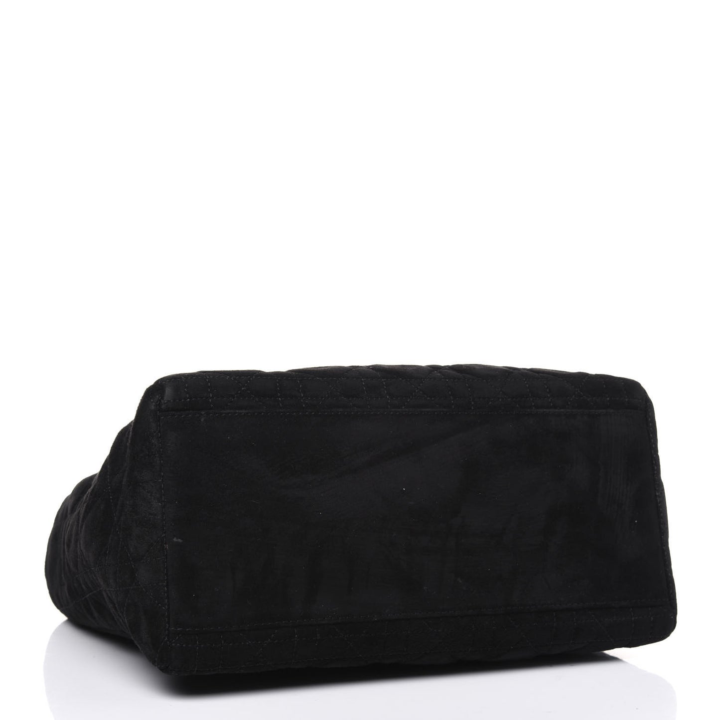 Suede Cannage Medium Lady Dior Black