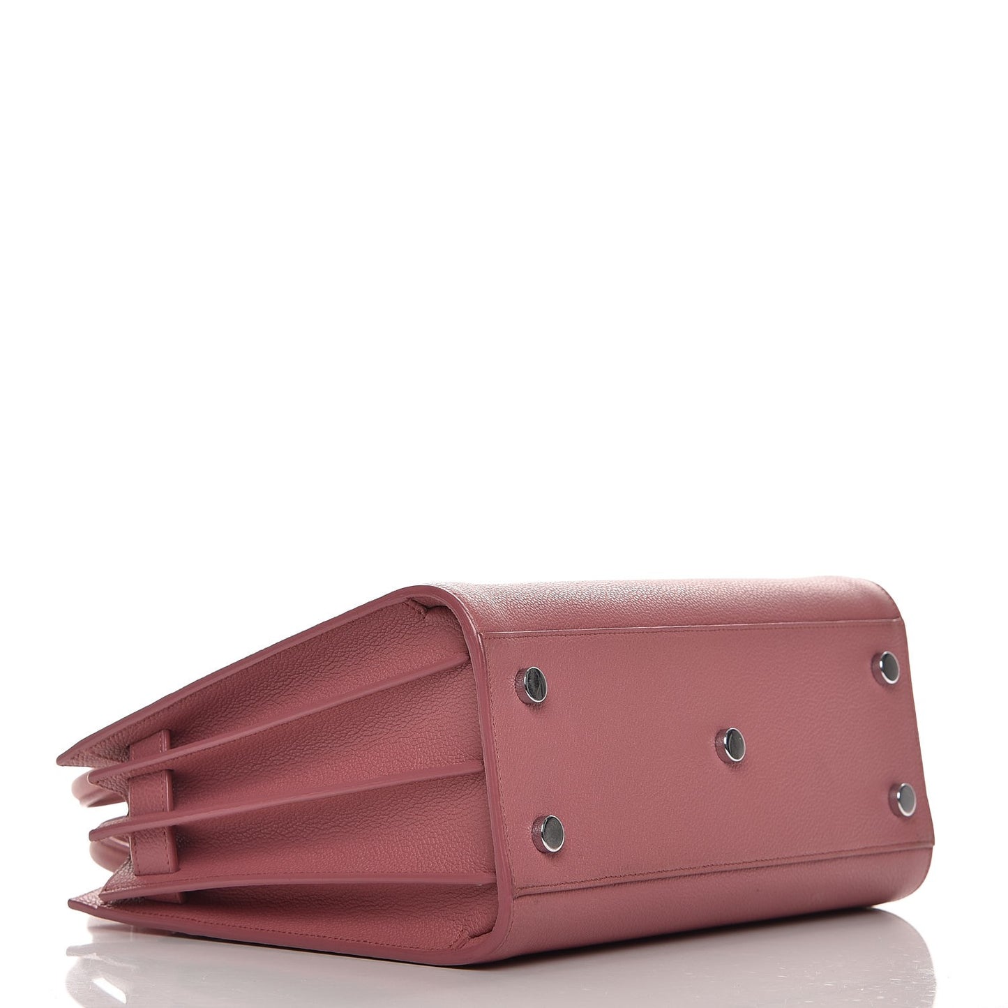 Grained Calfskin Baby Sac De Jour Dark Rose
