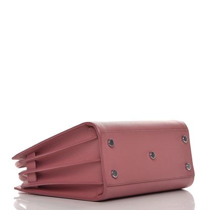 Saint Laurent Grained Calfskin Baby Sac De Jour Dark Rose 5 of 12