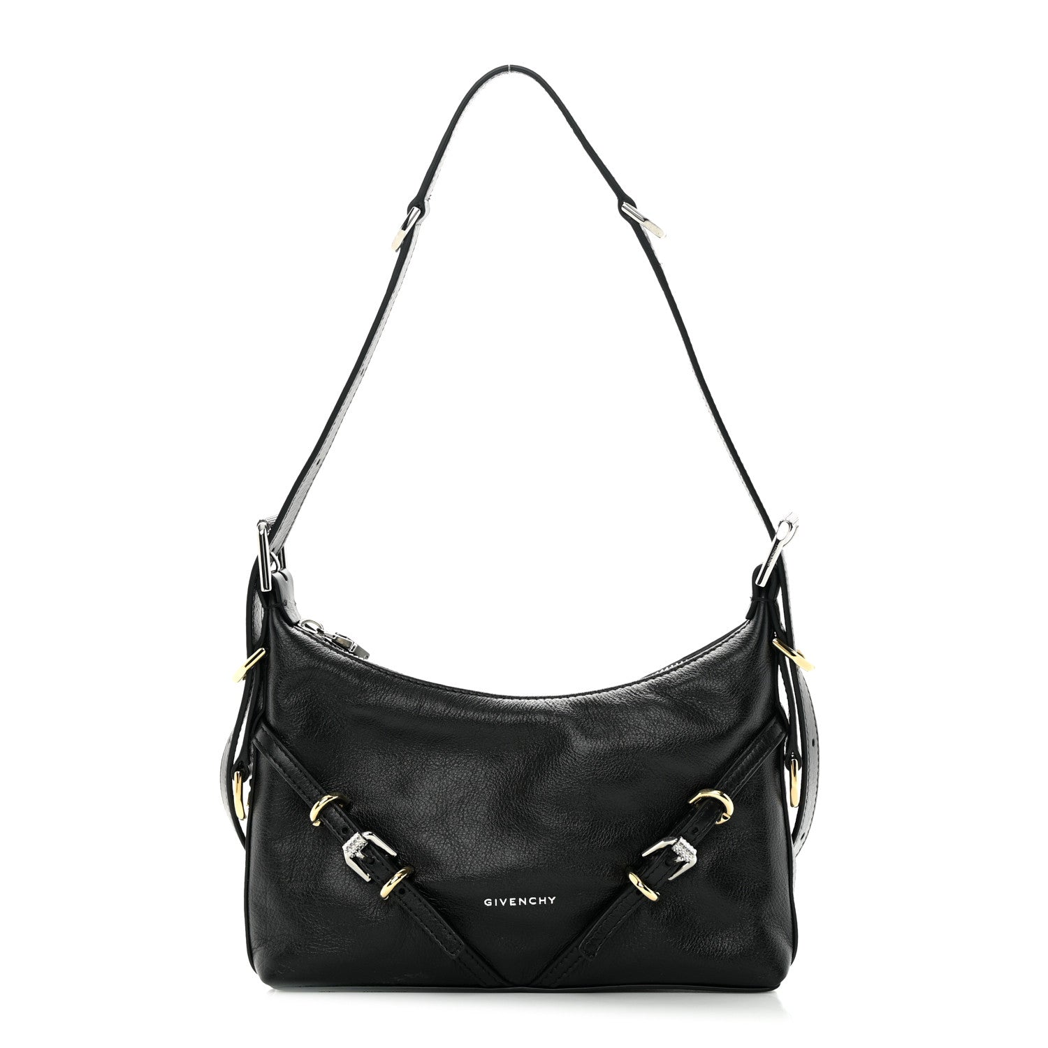 Givenchy Tumbled Calfskin Mini Voyou Boyfriend Party Bag Black 1 of 11