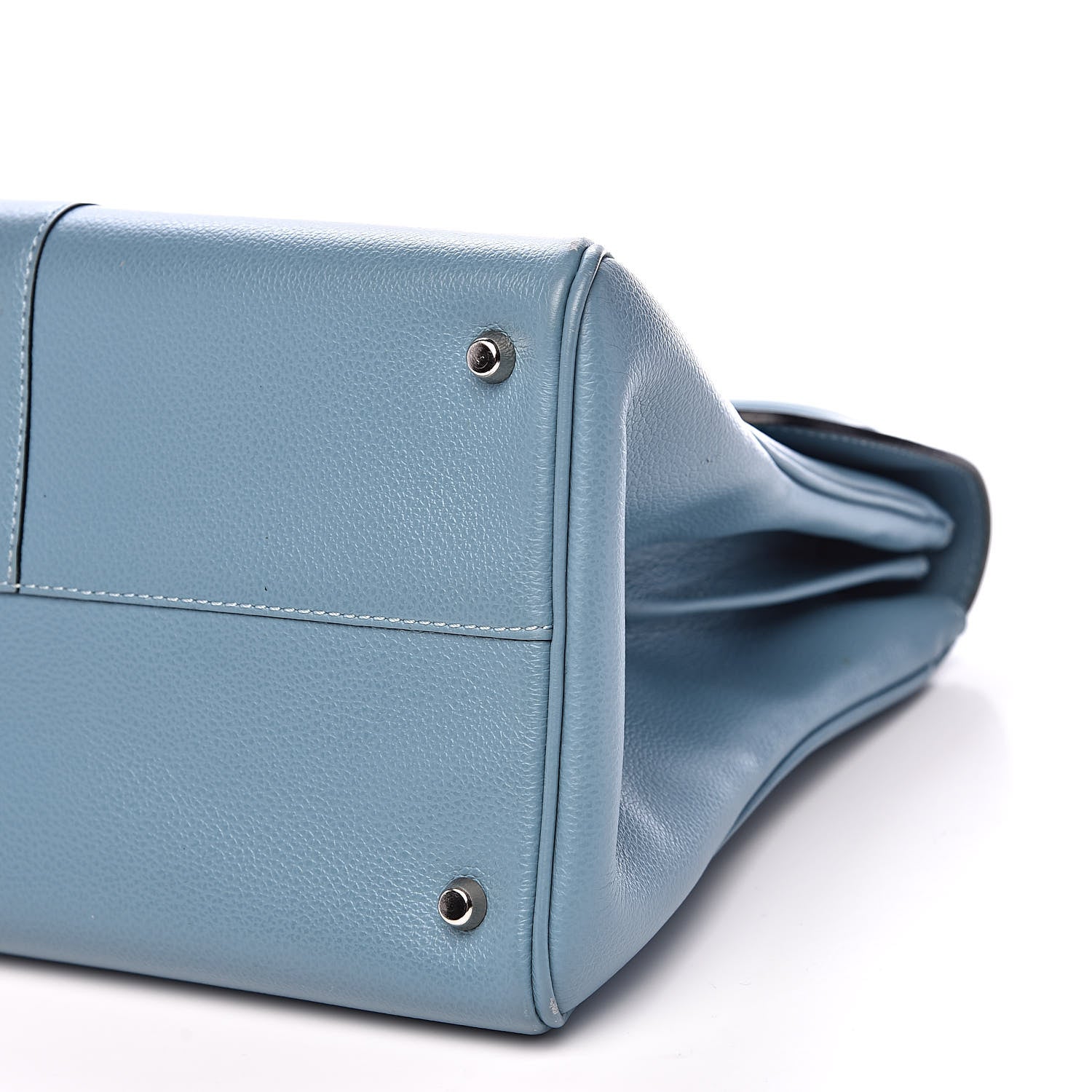 Delvaux Calfskin MM Brillant Satchel Blue 8 of 13