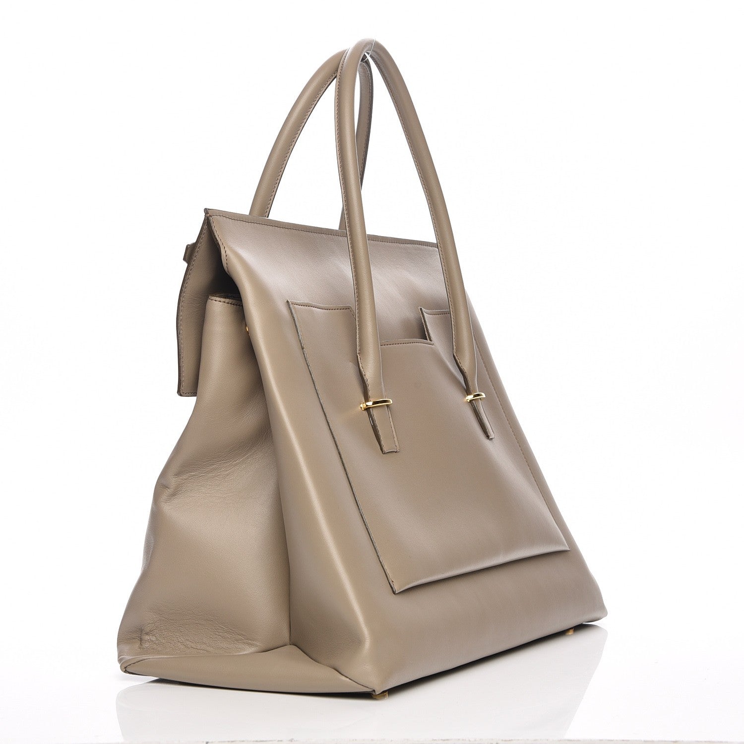 Tom Ford Smooth Calfskin Large Icon Bag Warm Taupe 3 of 7