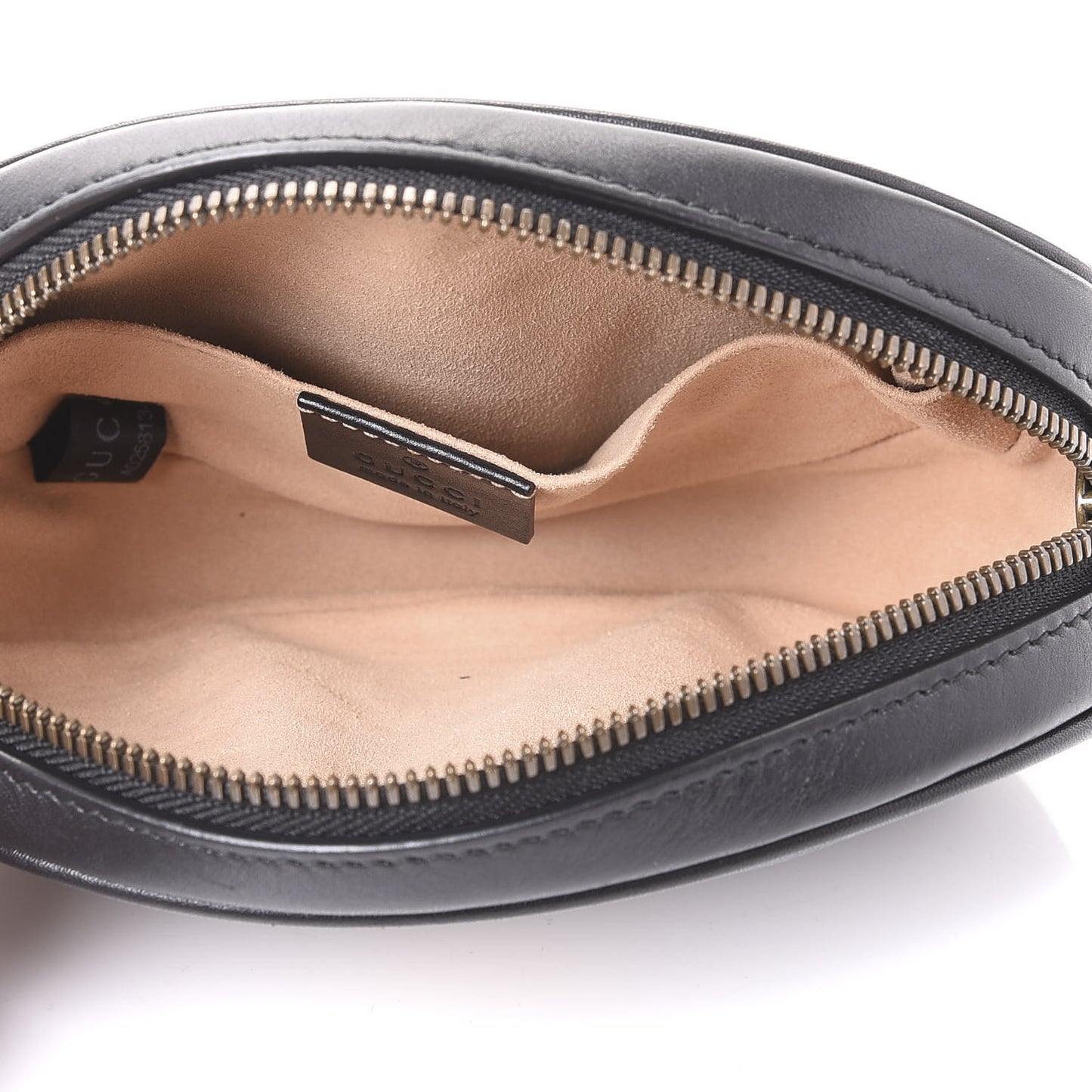 Calfskin Matelasse GG Marmont Belt Bag 95 38 Black